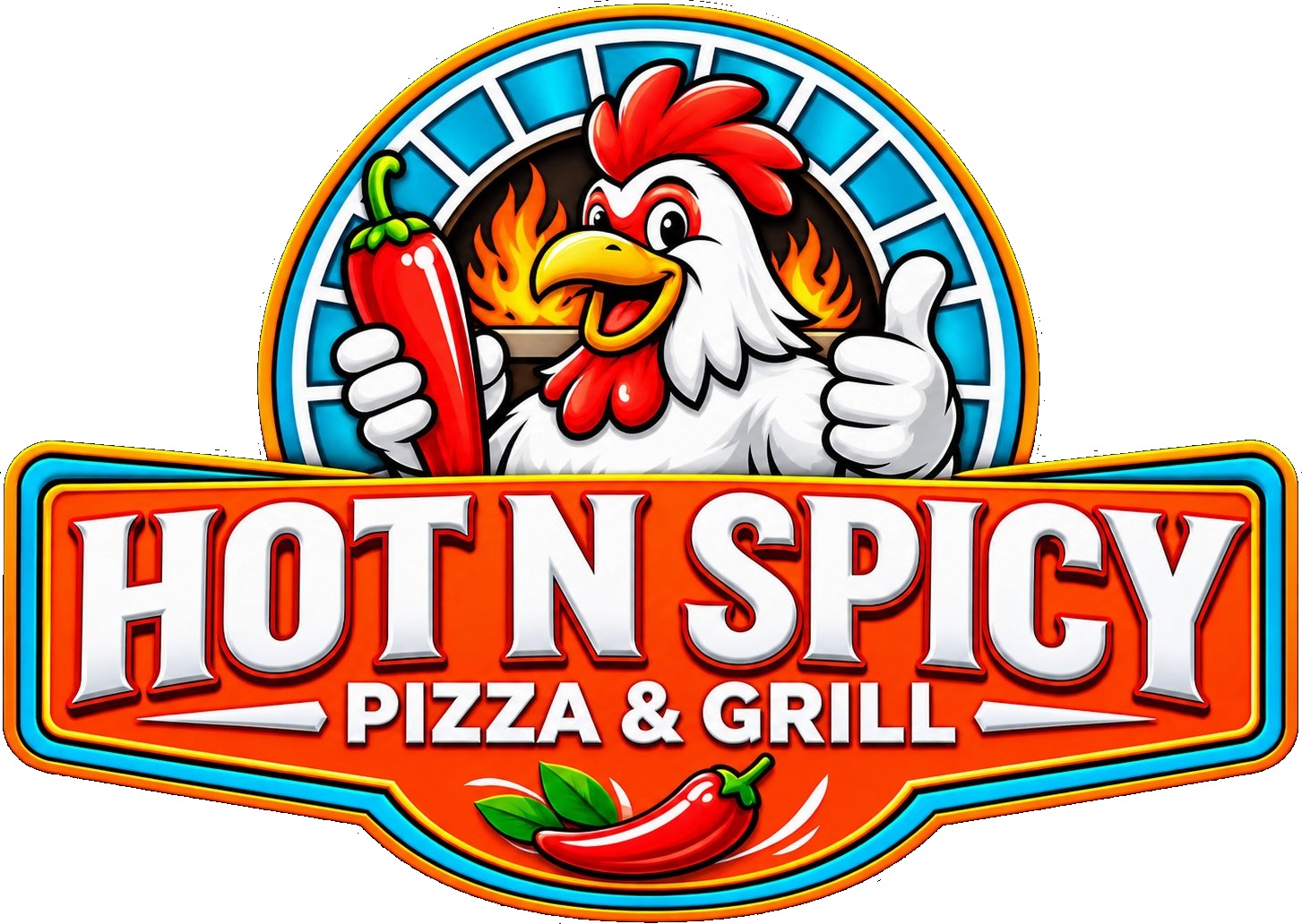 Hot N Spicy Pizza & Grill logo