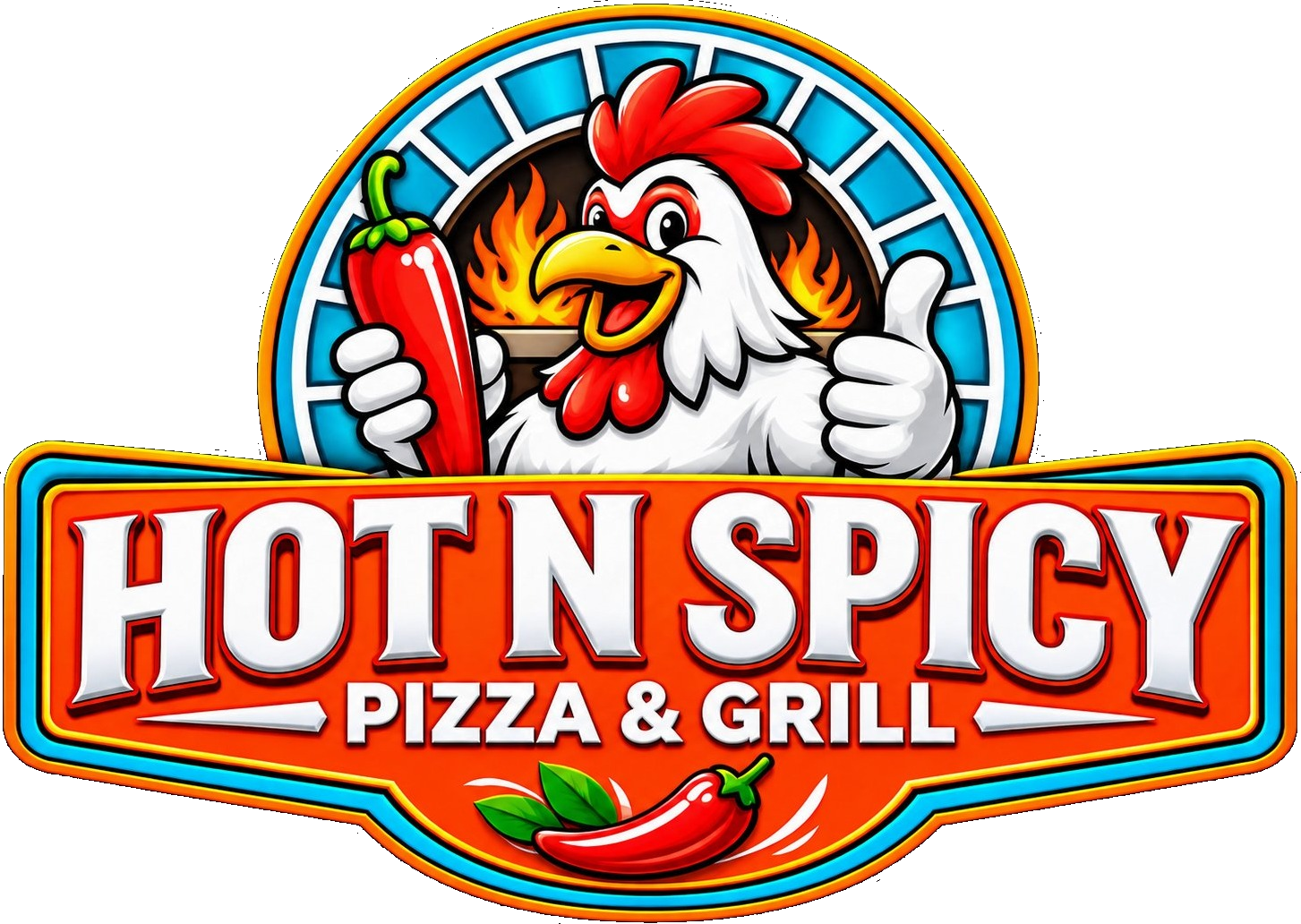 Hot N Spicy Pizza & Grill logo